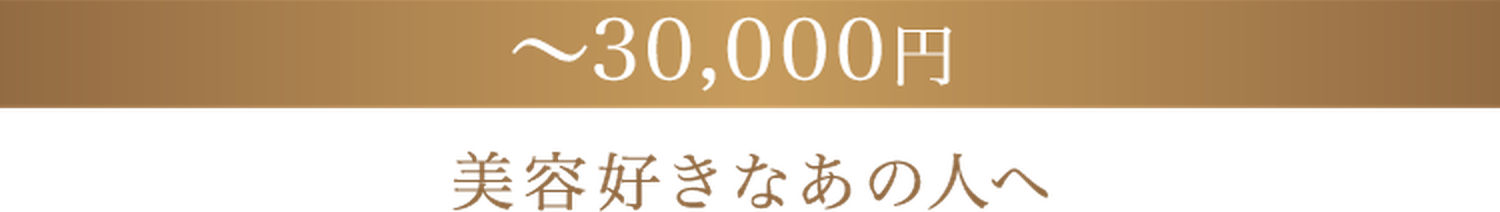 30,000円まで 美容好きなあの人へ