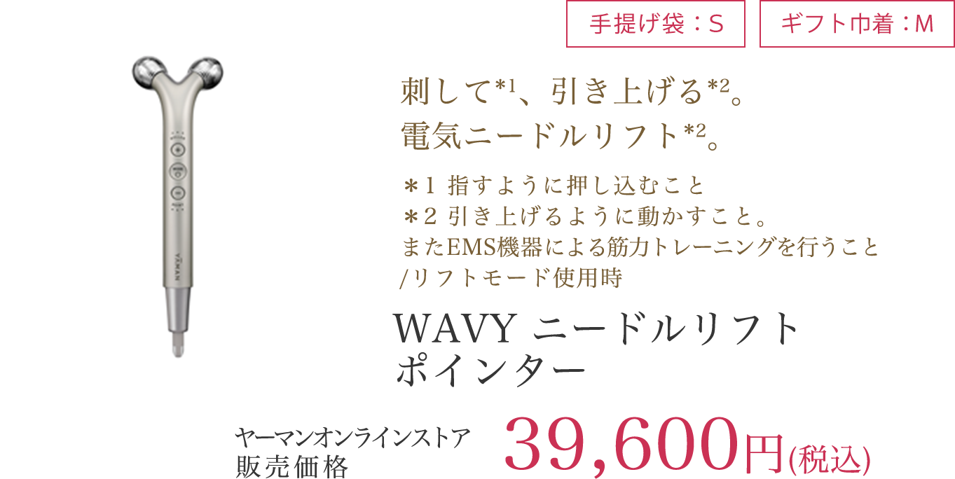 WAVY ニードルリフトポインター 39,600円（税込）