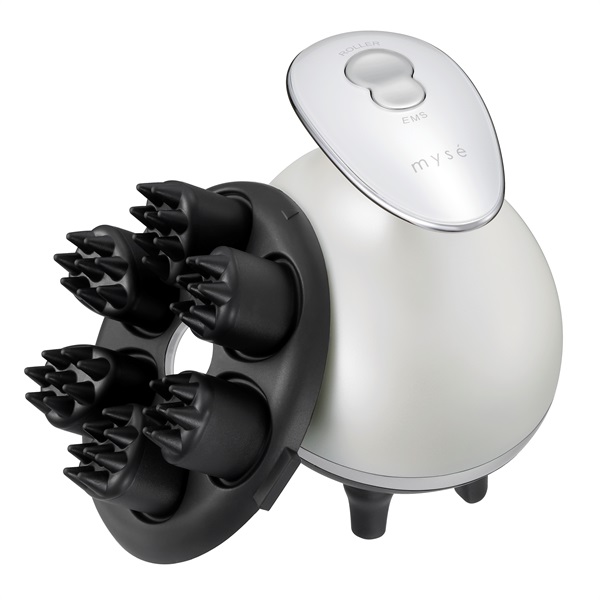 mysé MS-626 美顔器 交換用ヘッド付き　箱なし NIPLUX EMSヘッドスパ 頭皮マッサージ ヘッドマッサージ EMS