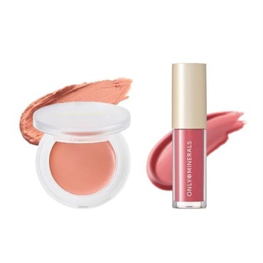 【約10％OFF】オンリーミネラル ミネラルトリートメントグロス＋チークセット