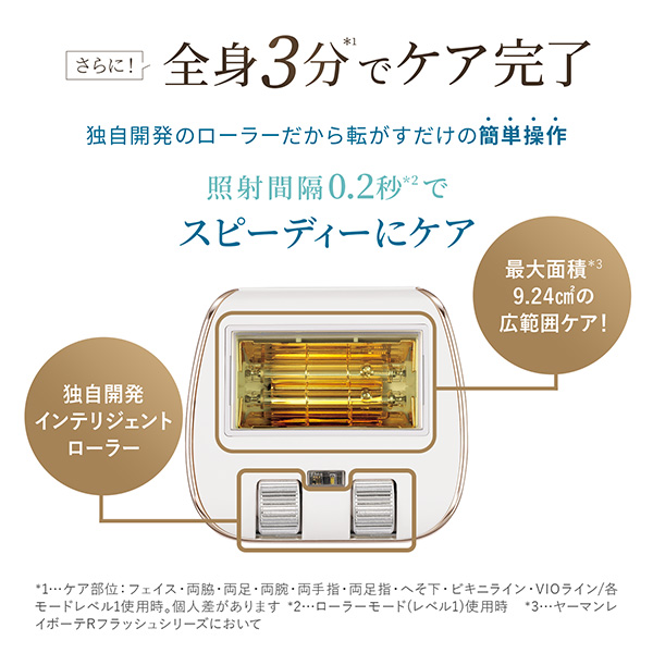YAMAN 冷却ダブルフラッシュ脱毛器　YJEA9N ヤーマン YJEA9N レイボーテ クールパワー ムダ毛ケア 冷却×ダブル