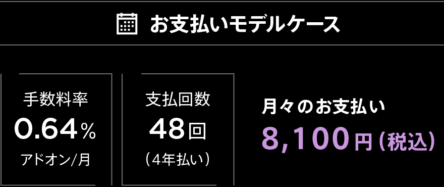 お支払いモデルケース