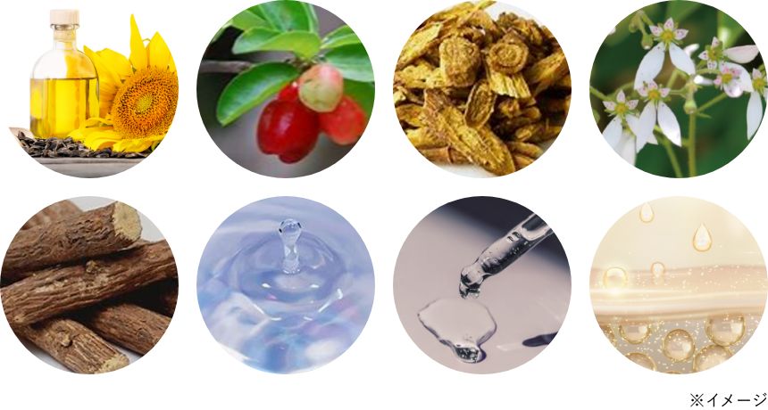 配合の天然由来保湿成分