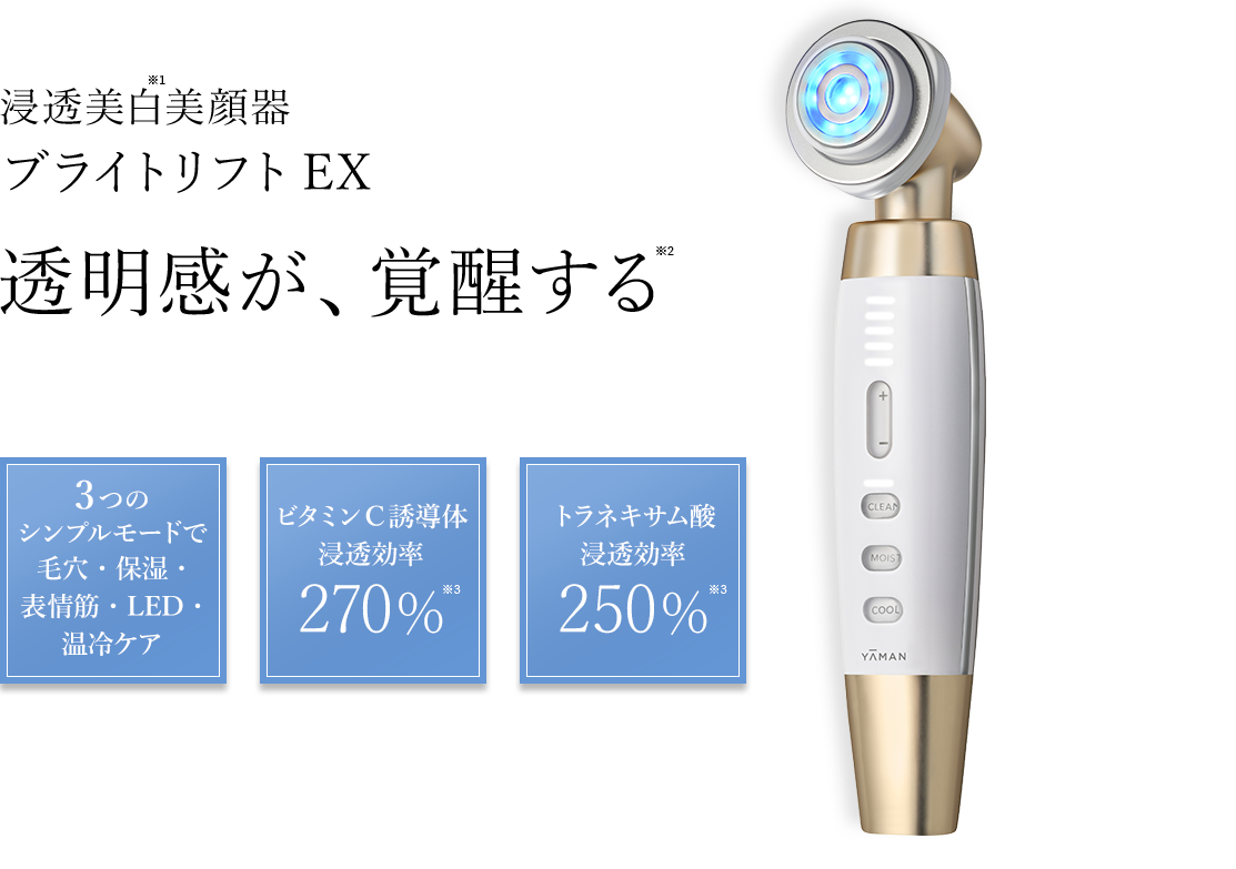 累計出荷台数30
			0万台突破のRF美顔器