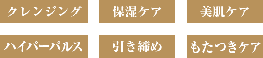 クレンジング 保湿ケア 美肌ケア もたつきケア 引き締め