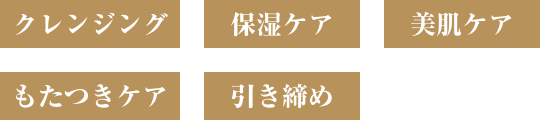 クレンジング 保湿ケア 美肌ケア もたつきケア 引き締め