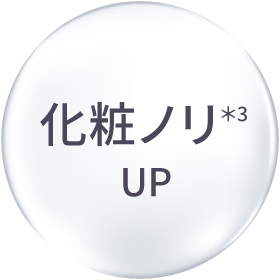 化粧ノリ＊3 UP
