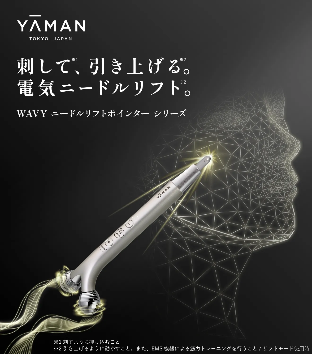 刺して、引き上げる。電気ニードルリフト。WAVYニードルリフトポインターSP