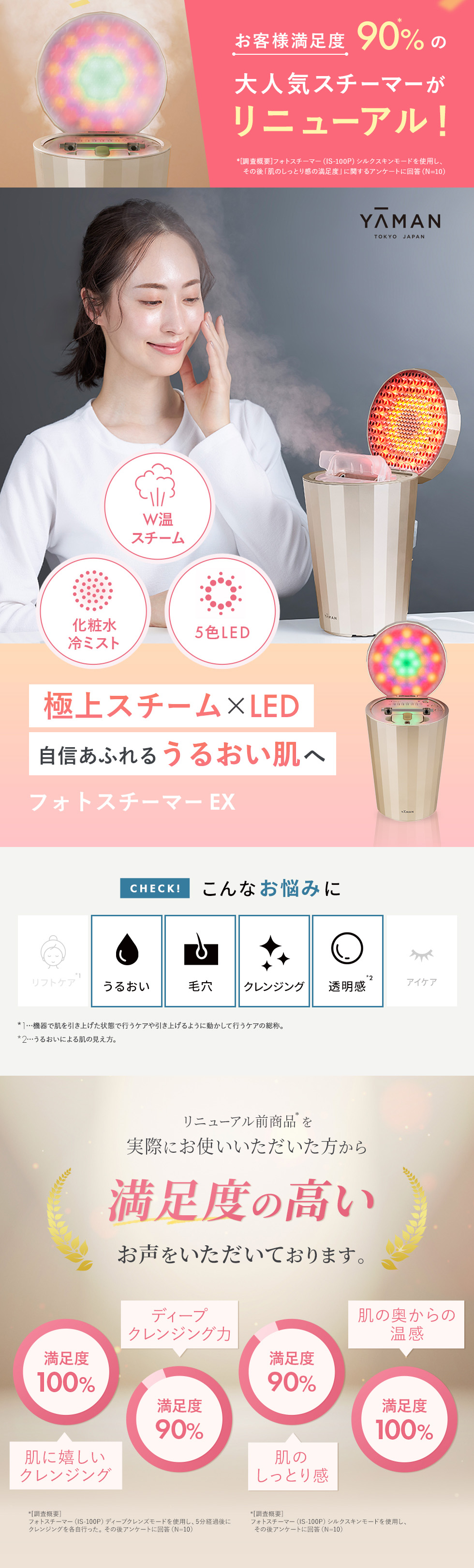 ヤーマン 美顔器スチーマー フォトケア YJSB0N の通販