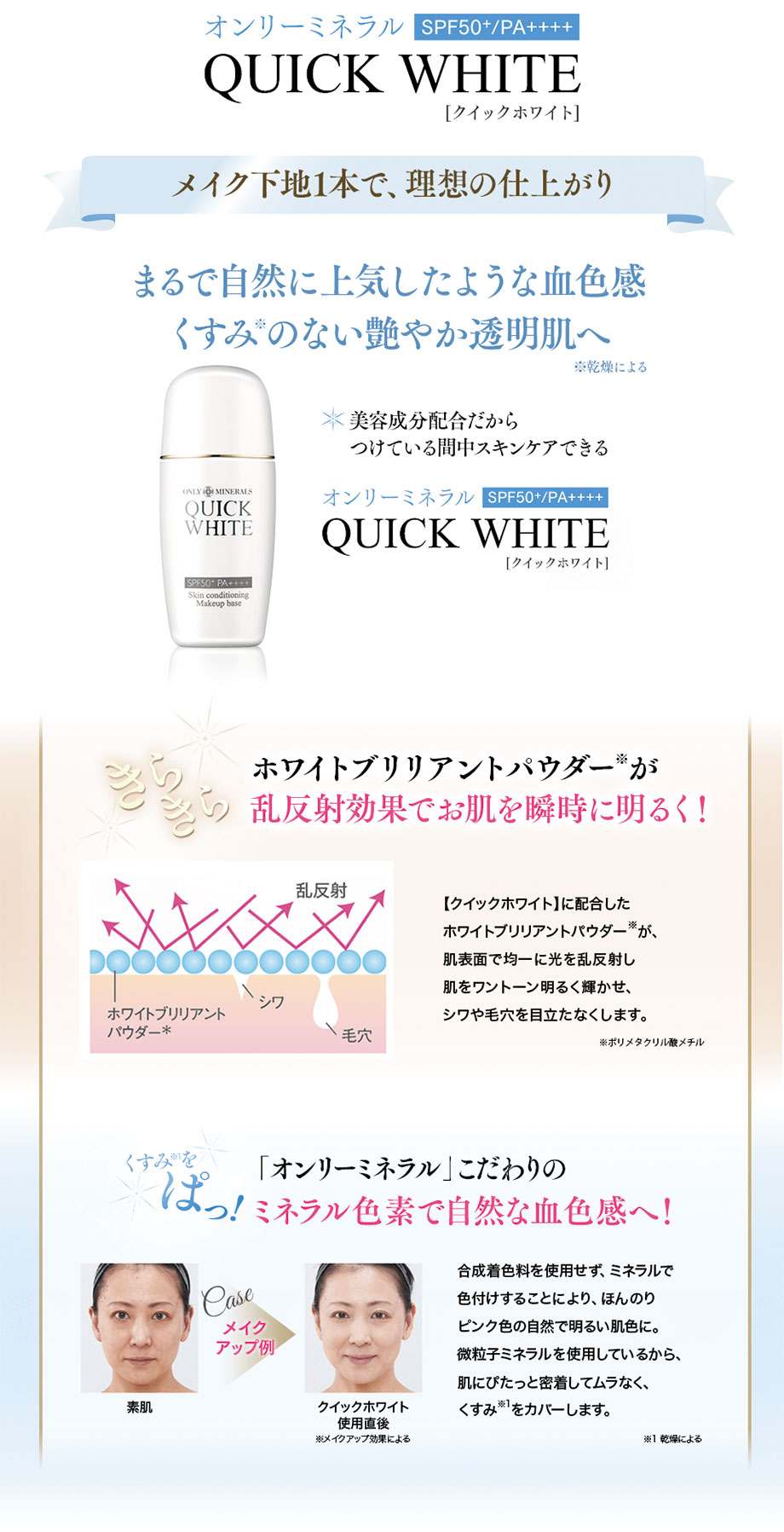 オンリーミネラル クイックホワイト 25ｍL | ヤーマン公式通販サイト ...