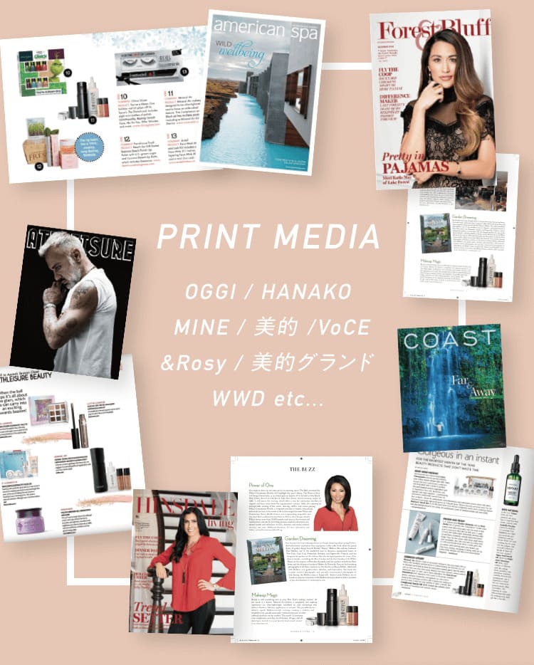 PRINT MEDIA OGGI / HANAKO MINE / 美的 /VoCE &Rosy / 美的グランド WWD etc...