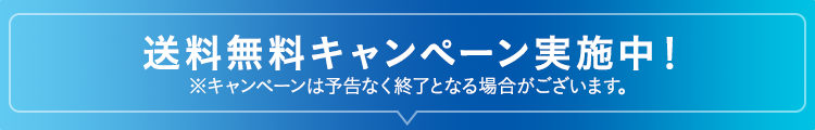 送料無料キャンペーン実施中!