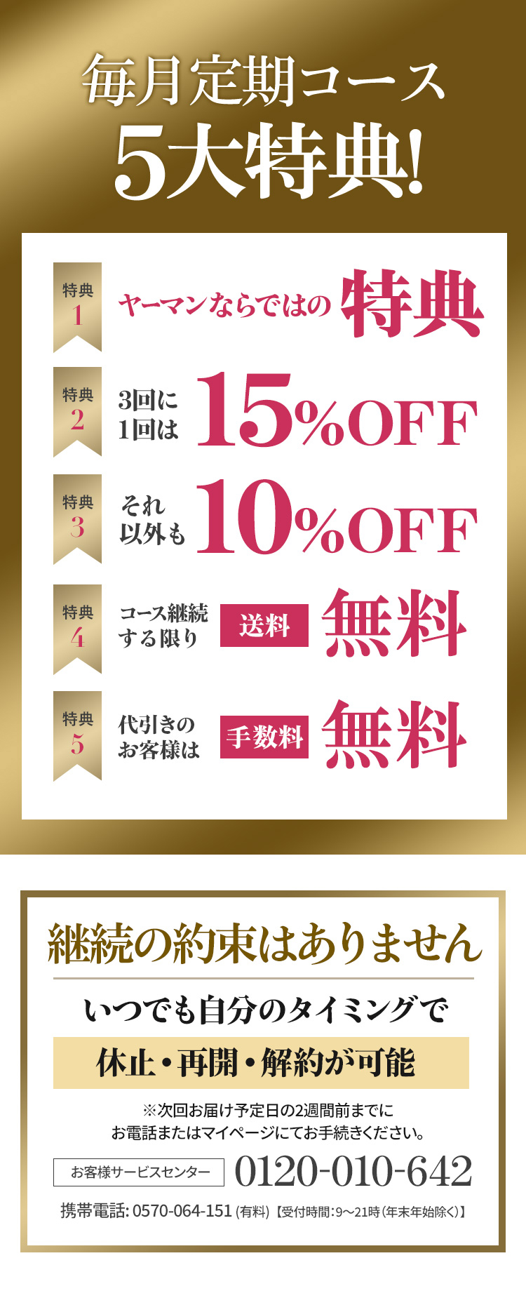 定期特典