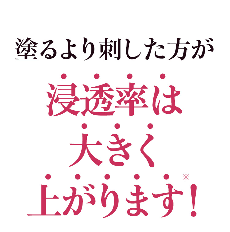 貼るより刺した方が