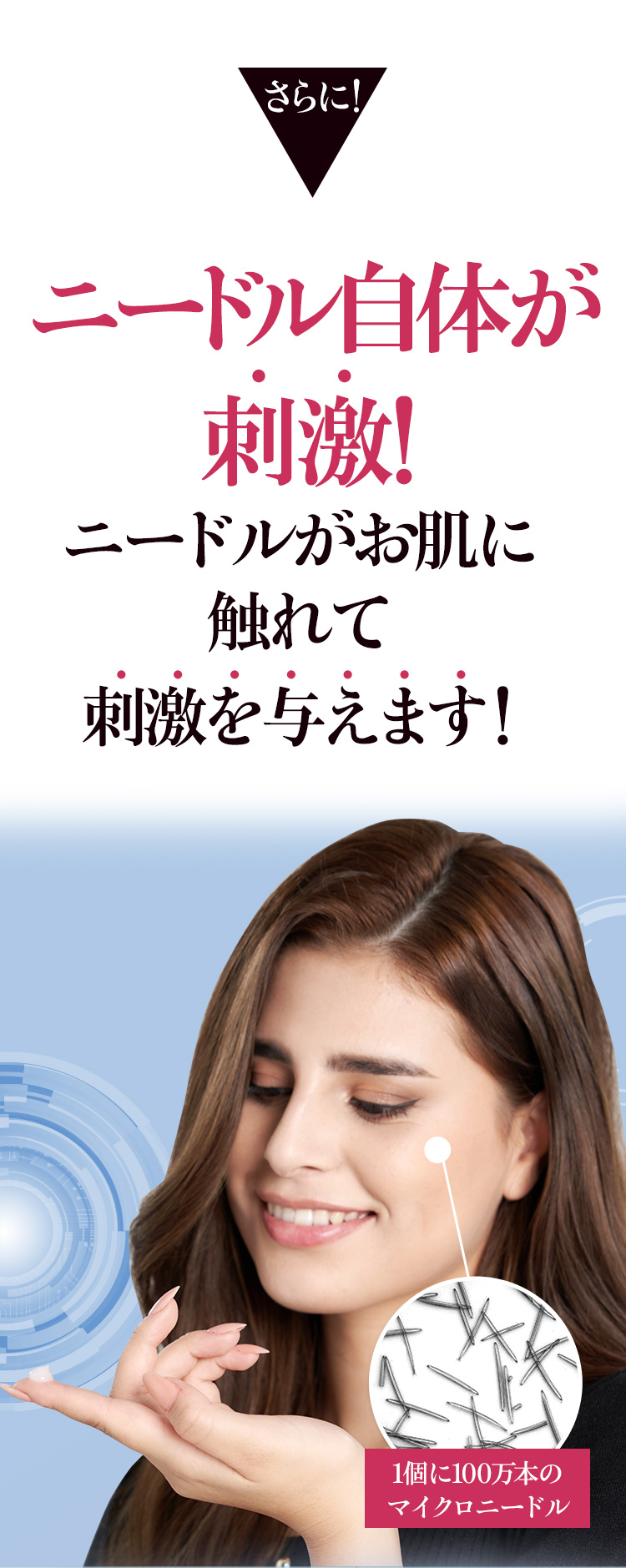 ニードル自体が刺激！