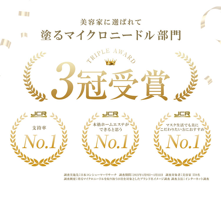 美容家に選ばれて塗るマイクロニードル部門 