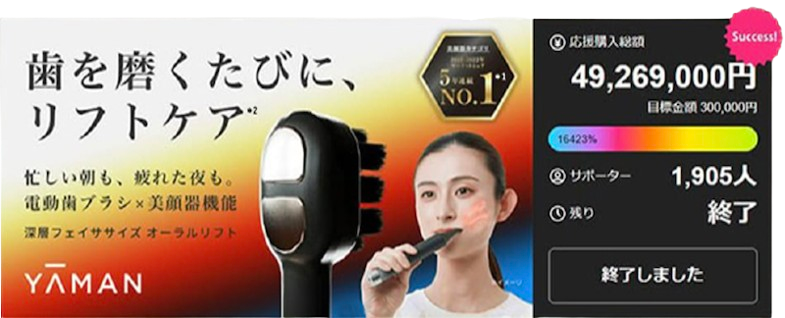 歯を磨くたびに、リフトケア