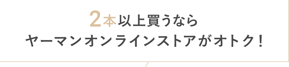 2本以上買うならヤーマンオンラインストアがオトク！
