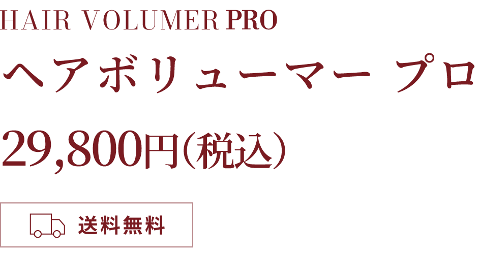 HAIR VOLUMER ヘアボリューマー17,600円（税込） 送料無料