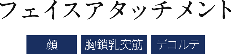 顔、胸鎖乳突筋にも使えるハイパーフェイスリフトブラシのフェイスアタッチメント