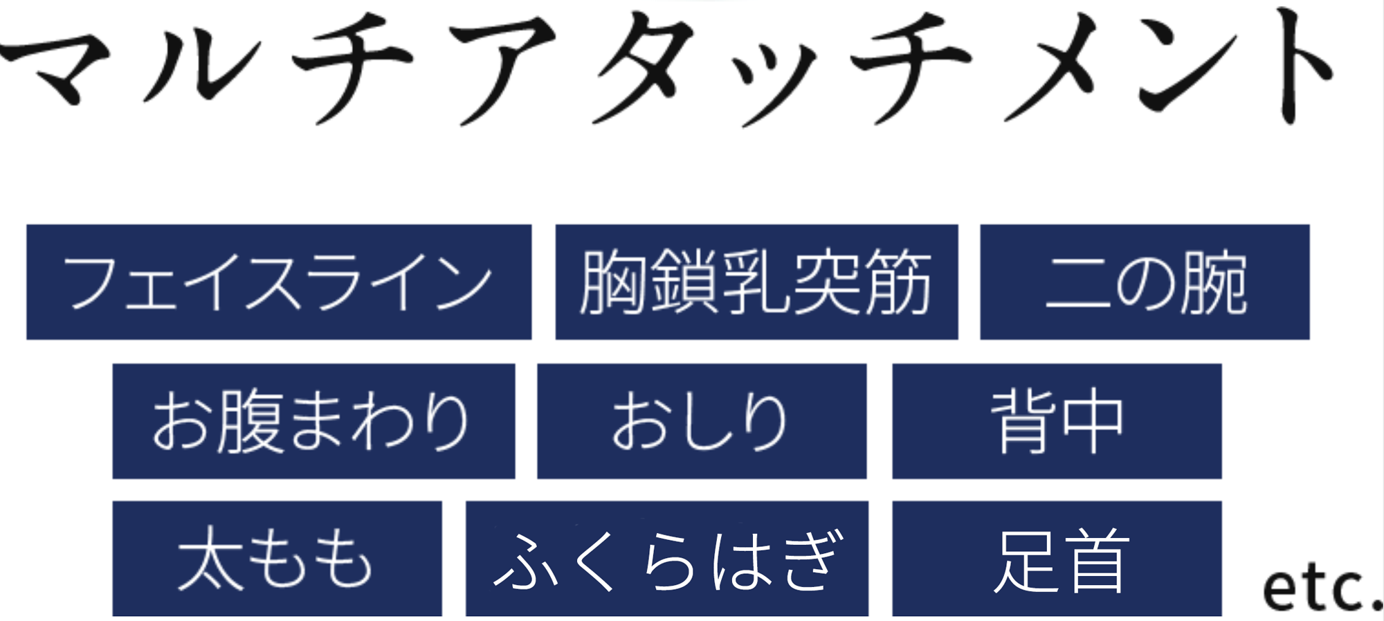 かっさのように使えるハイパーフェイスリフトブラシのマルチアタッチメント