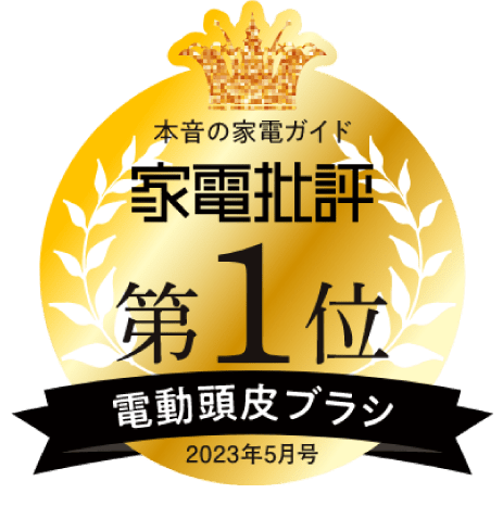 家電批評電動 頭皮ブラシ 第一位