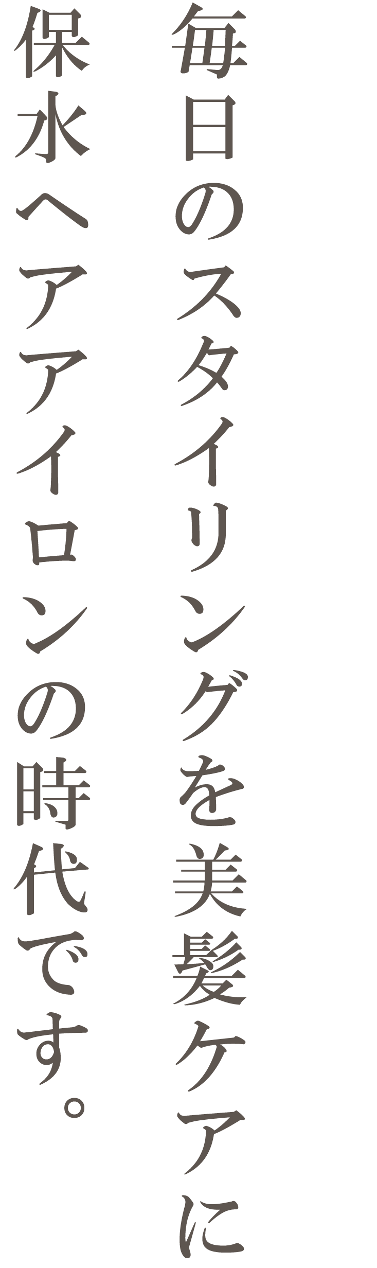 毎日のスタイリングを美髪ケアに 保水ヘアアイロンの時代です