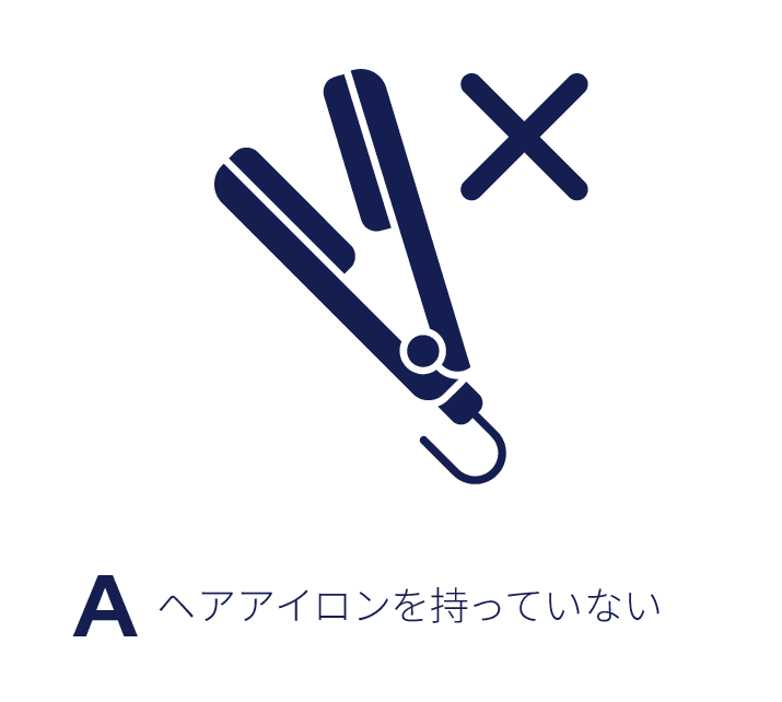 ヘアアイロンを持っていない